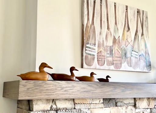 wooden building permit ducks