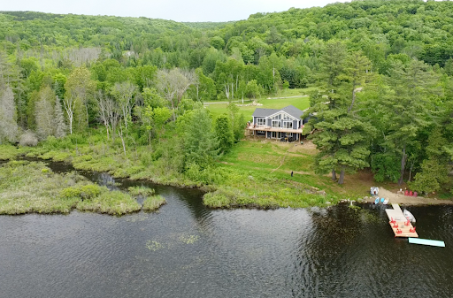 A custom built home on a lake in Haliburton