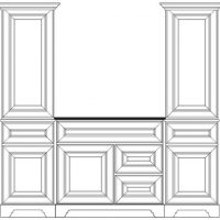 Single Sink with 2 Tower - 36