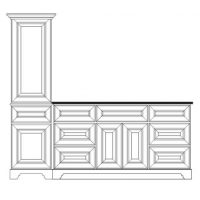 Single Sink with 1 Tower - 60