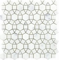 FLOWER PATTERN STONE SERIES 11.75X11.3 | PRODUCT CODE: PMR-MIKWGMMFL003 | BD67-4 (RED)