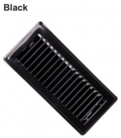 Floor Heat Register Black