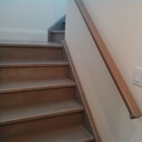 Maple Stair Landing; Maple Handrail